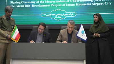 بیابان زدایی شهر فرودگاهی هدیه سبز به آینده است